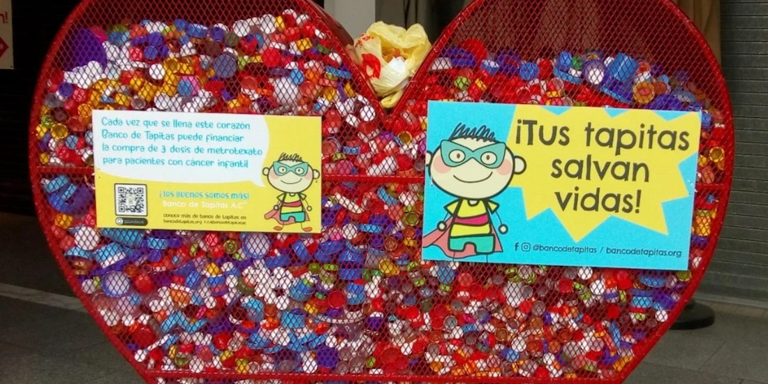 La verdadera razón de juntar tapitas de plástico en los corazones