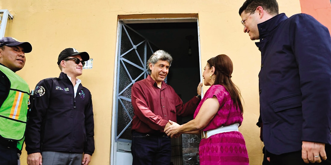 CLARA Brugada y Pablo Vázquez, ayer.