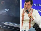 Fernández Noroña denuncia agresión; le apedrearon la camioneta
