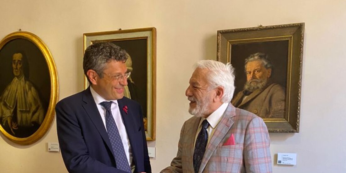 El encuentro entre Francesco Ubertini y Eduardo López Betancourt se realizó este miércoles 16 de junio.