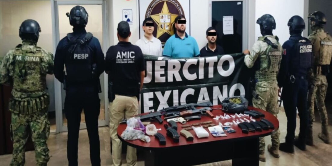 Sujetos detenidos en Sonora, el 16 de abril, por autoridades federales y locales.