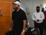 Marco Fabián a su llegada a la ciudad fronteriza.