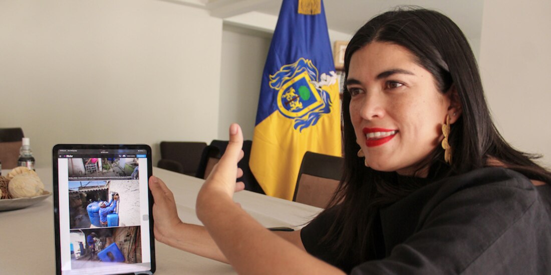 Patricia Martínez, en entrevista con La Razón, ayer.