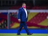 Miguel Herrera después de un partido del América en el Torneo Guard1anes 2020.