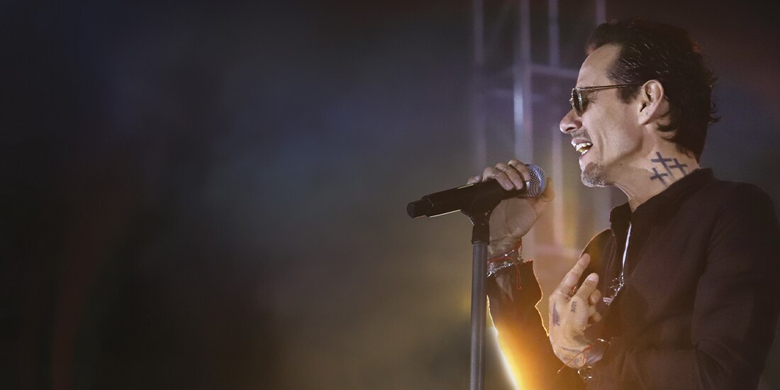 El intérprete, durante un concierto en la CDMX, en abril.