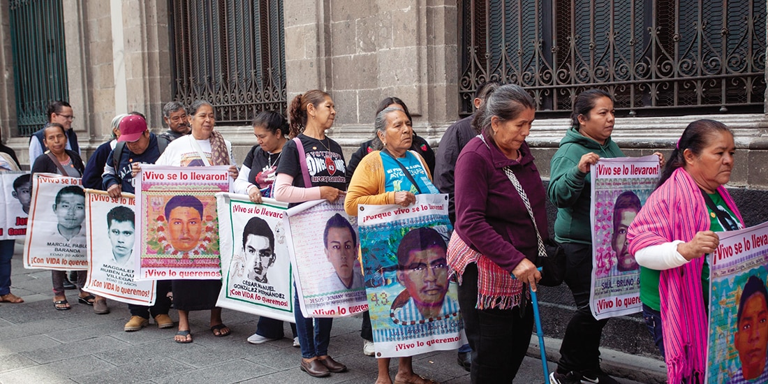 Familiares de los normalistas se reunieron con la Presidenta el pasado 27 de agosto.