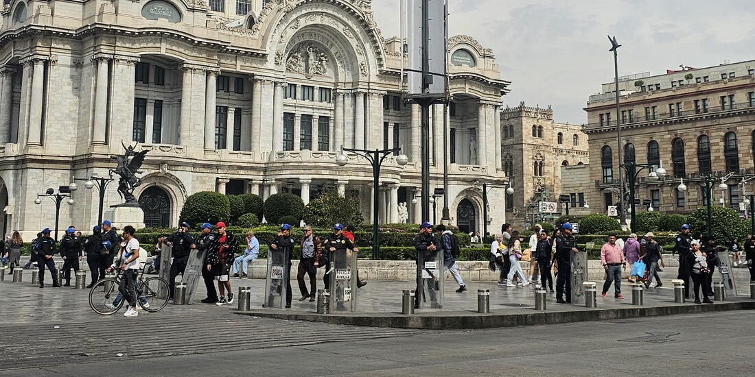 Bellas artes en el centro de la CDMX