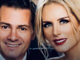 (Izq. a der.) El expresidente Enrique Peña Nieto y la modelo Tania Ruíz.