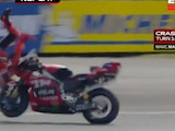 Marc Márquez sufrió aparatosa caída en Francia.