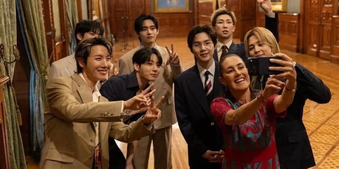 Así fue la visita de BTS a Palacio Nacional