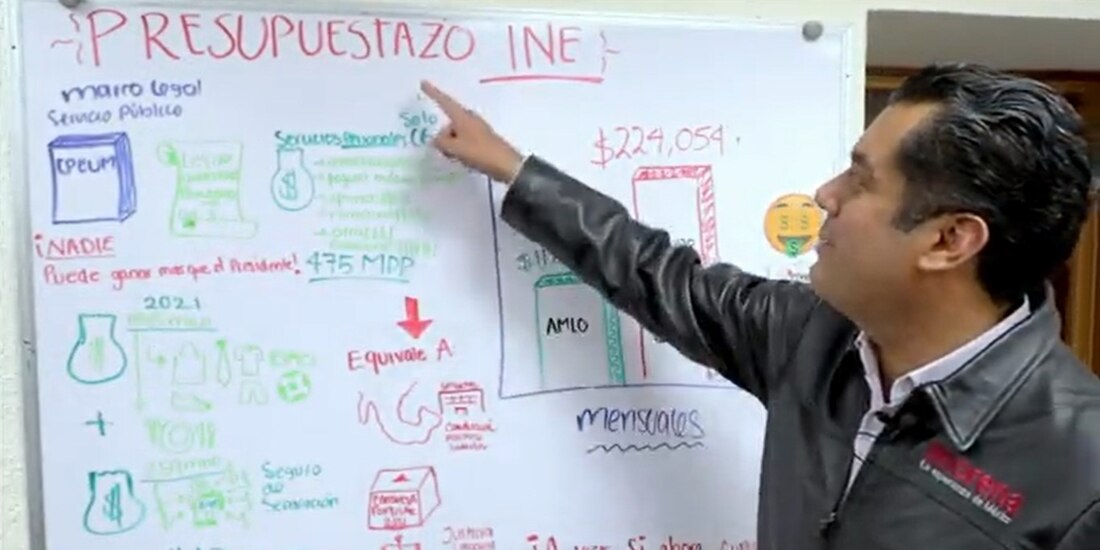 En el INE "tienen un dineral y siempre se quejan que no les damos dinero", acusó Sergio Gutiérrez Luna.