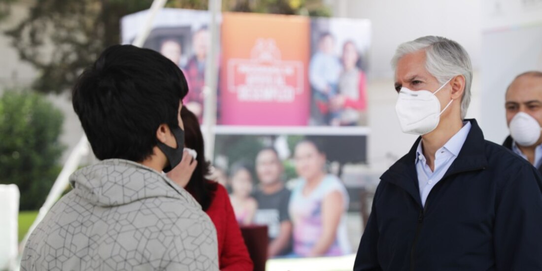 El gobernador Alfredo del Mazo