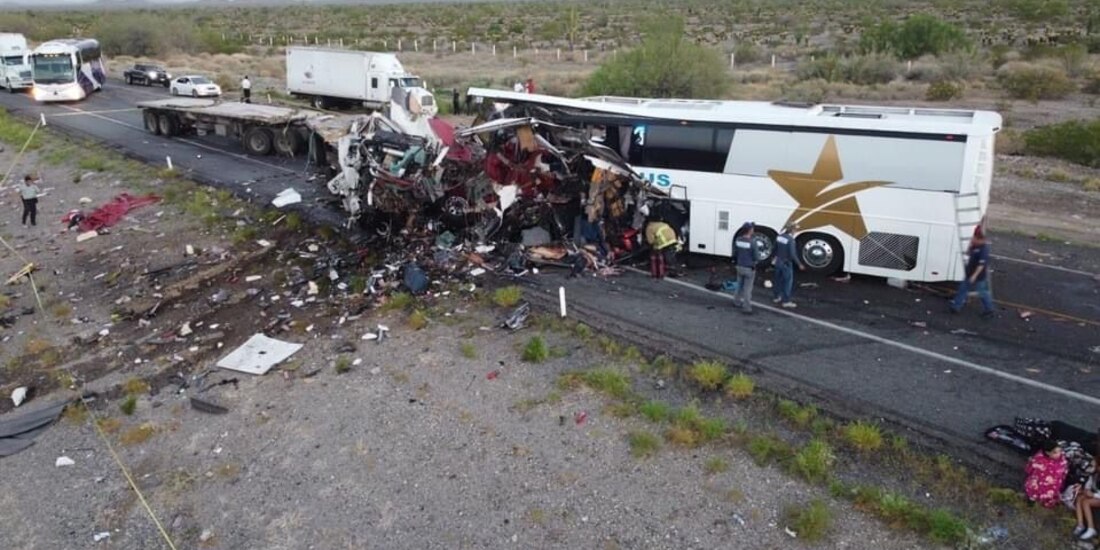 Un choque en San Luis Río Colorado, provocó la muerte de al menos 16 personas