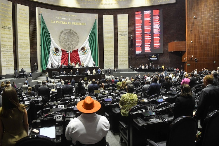 Aspecto de la Cámara de Diputados.