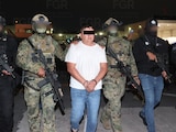 Audias "N", escoltado por autoridades federales tras ser detenido en Nayarit.