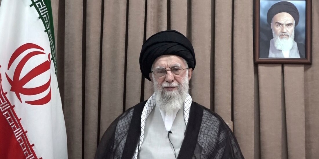 Ali Jamenei en un discurso televisado