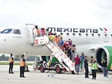 Mexicana recibió en el AIFA su noveno avión, un Embraer E190-E2.