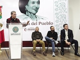 El presidente de la Jucopo, ayer, en conferencia.