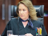 PARTICIPACIÓN de la ministra Yasmín Esquivel, ayer, en el pleno de la SCJN.