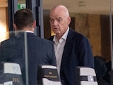 Gianni Infantino durante la reunión en Marruecos.