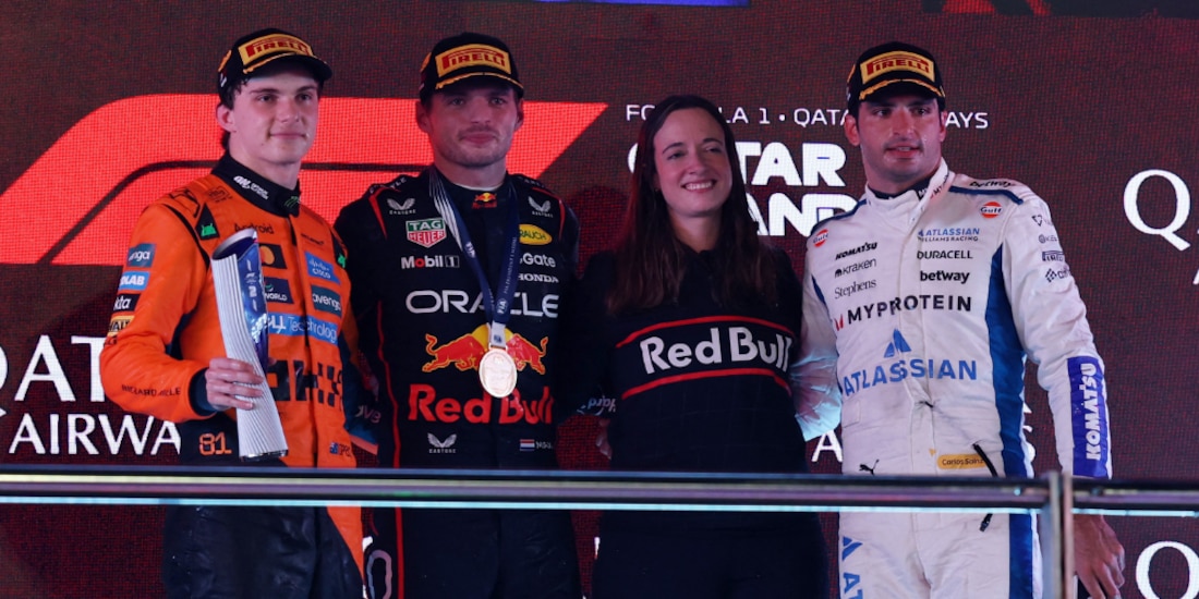 Max Verstappen fue el ganador del Gran Premio de Qatar.