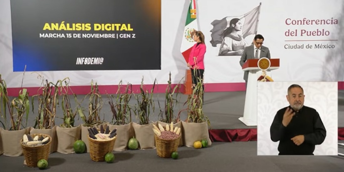 Presentación del análisis en Palacio Nacional.