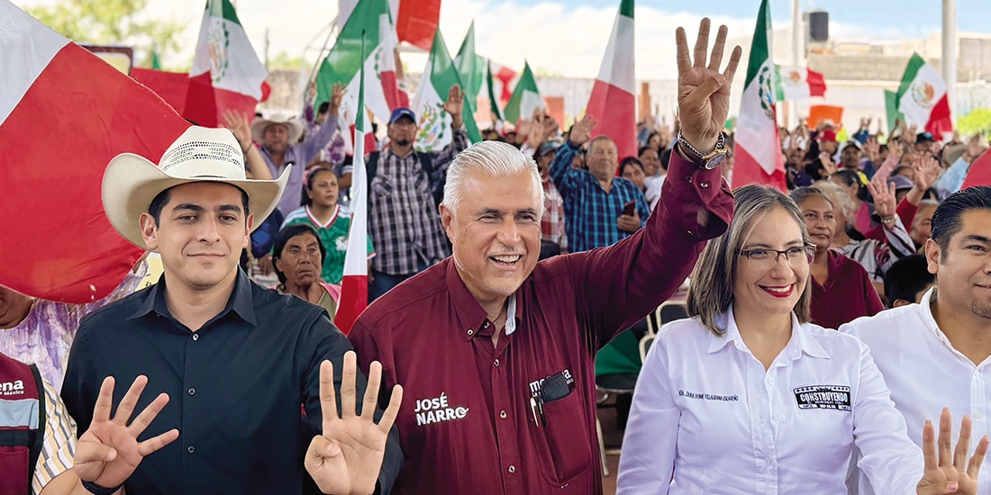 José Narro (c.), al participar en asambleas estatales en septiembre de 2026.