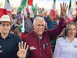 José Narro (c.), al participar en asambleas estatales en septiembre de 2026.