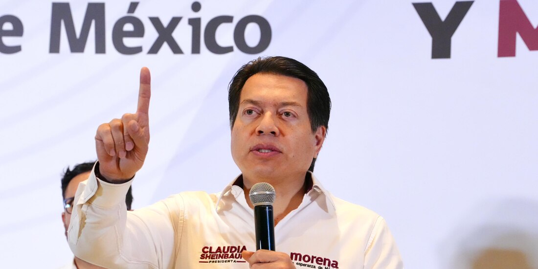 Mario Delgado, líder nacional de Morena.