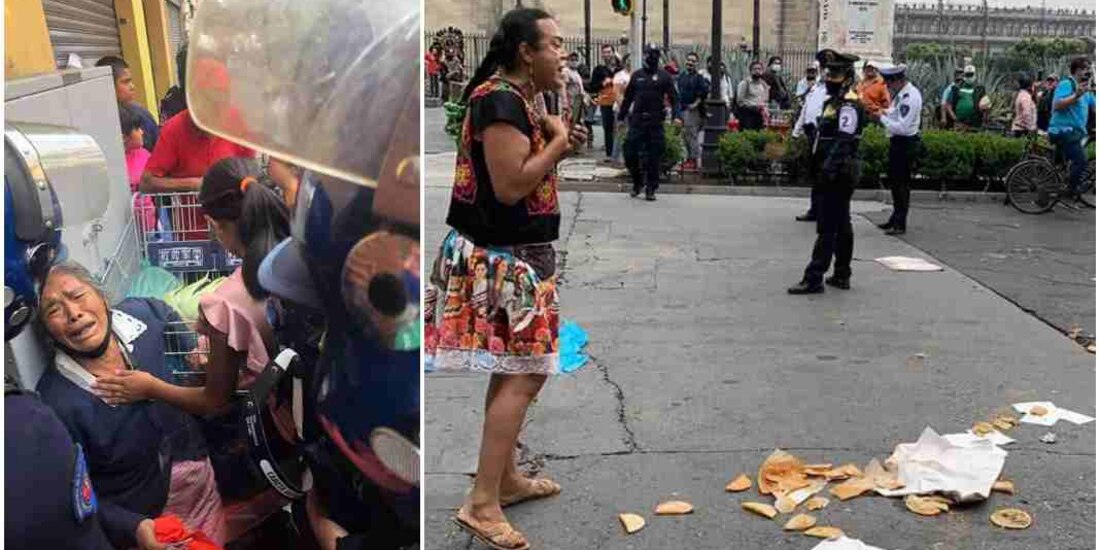 Altercados con comerciantes ambulantes en el Centro Histórico
