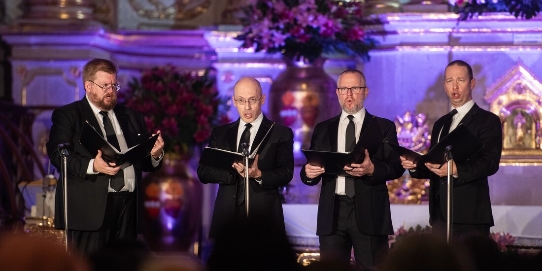 Los integrantes de New York Polyphony, el viernes pasado.