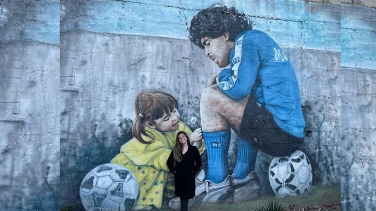 La primera hija con Claudia Villafañe