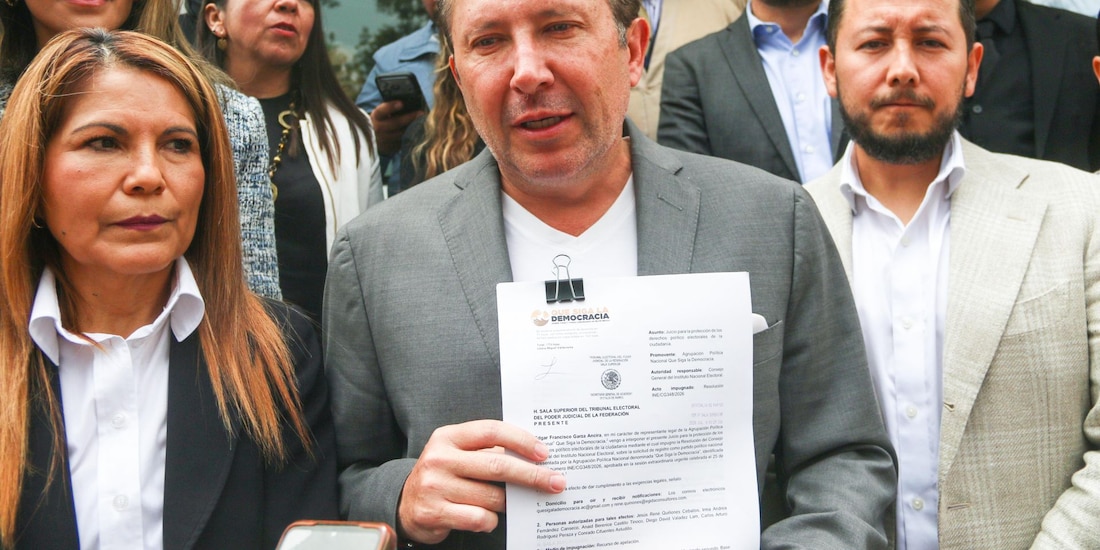 Edgar Garza Ancira, presidente de 'Que siga la democracia'.