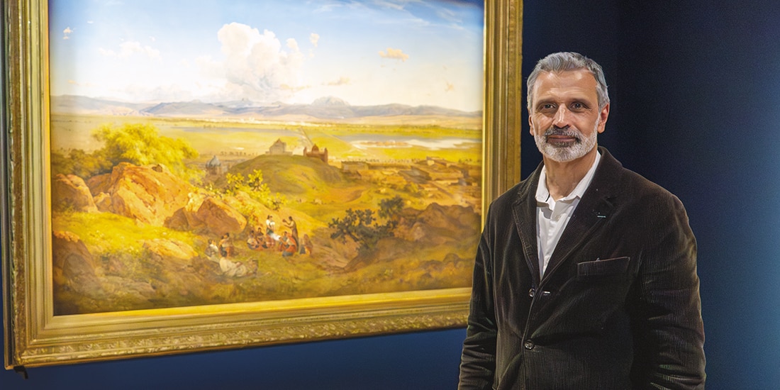 Miguel Fernández Félix, director del Museo Kaluz, durante la entrevista con La Razón.