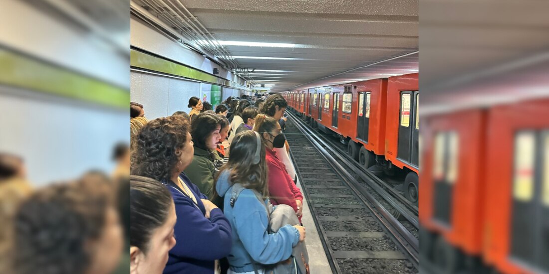 Retrasos en el metro de la CDMX