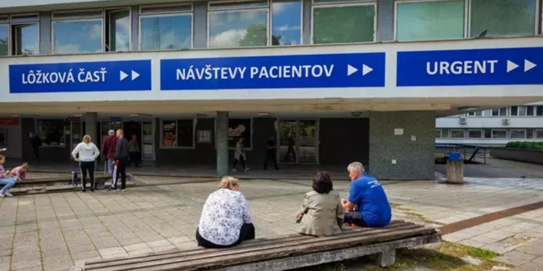 Centro médico de Banska Bystrzyca, donde atienden al primer ministro eslovaco.