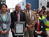 El Aeropuerto Internacional Felipe Ángeles recibe por tercera ocasión el Distintivo ELSSA.
