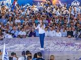Al centro, la gobernadora de Guanajuato, Libia Dennise García Muñoz Ledo.