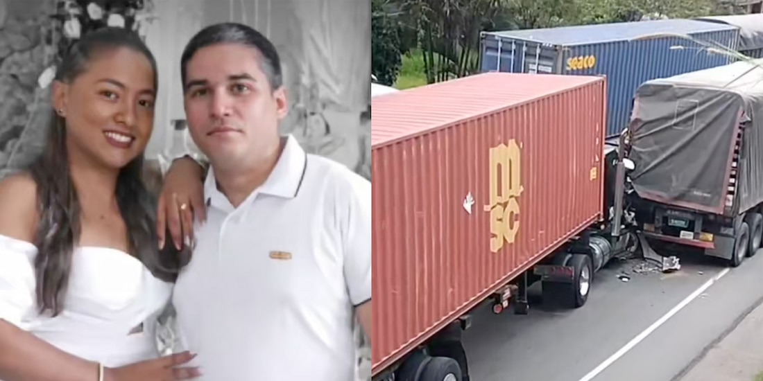 Diego Fernando Suárez y Lina Marcela Díaz, los papás del niño que se bajó al baño y murieron en accidente