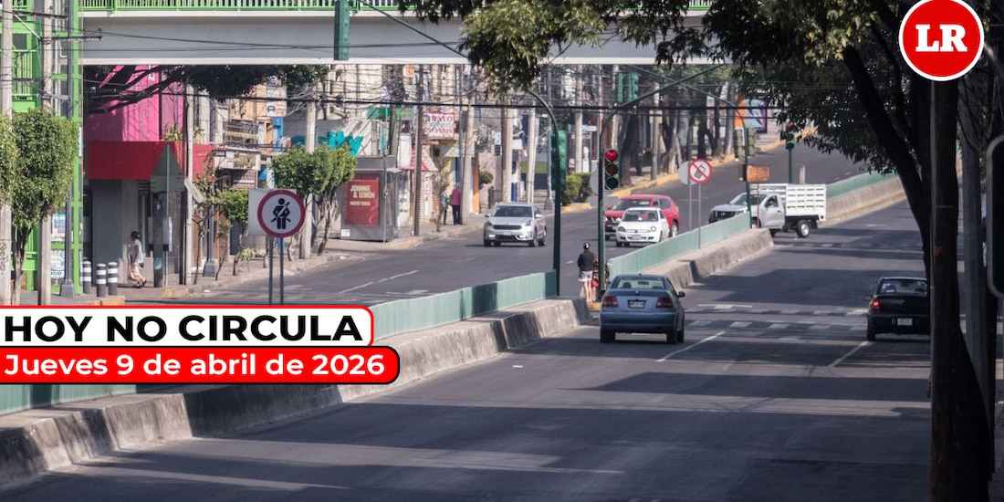 Te compartimos cómo aplica el Hoy No Circula este jueves 9 de abril de 2026 en la Ciudad de México y el Estado de México.
