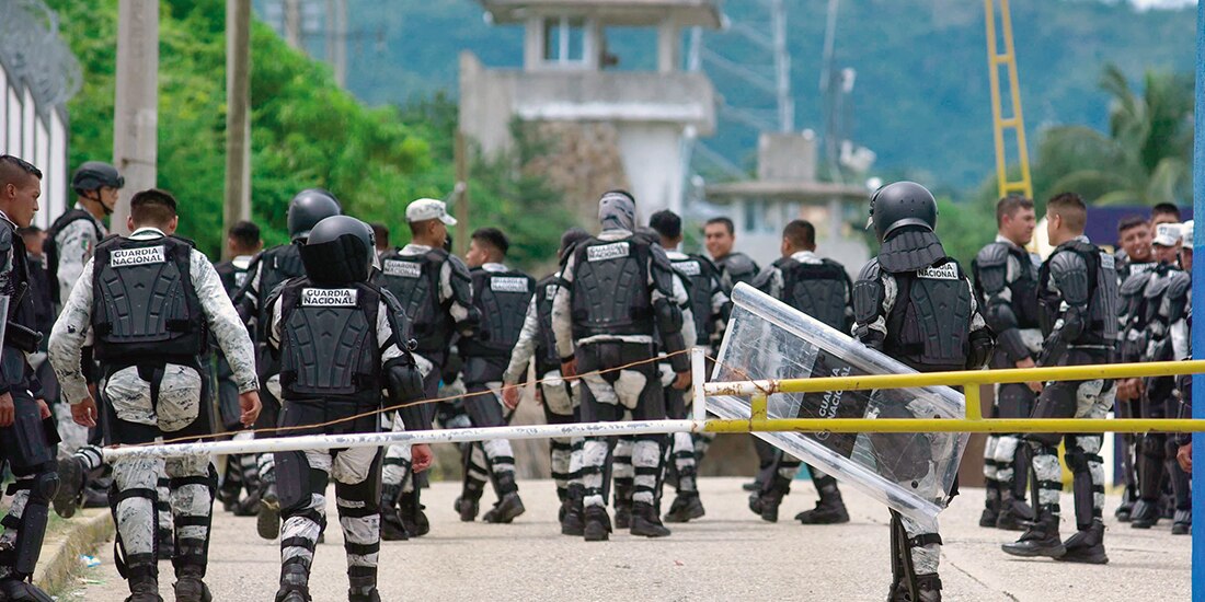 Motín al interior del Centro de Readaptación Social de Las Cruces, el pasado 18 de septiembre, en Guerrero.