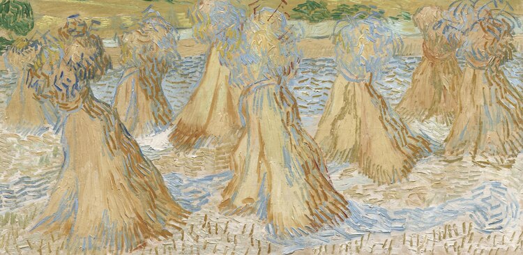 Gavillas de trigo (1890), de Vincent van Gogh.