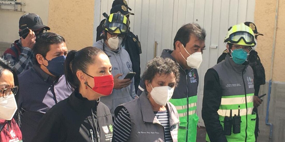 Sheinbaum actualizó la cifra de familias afectadas por la explosión en la colonia Pensil Norte de 22 a 28.