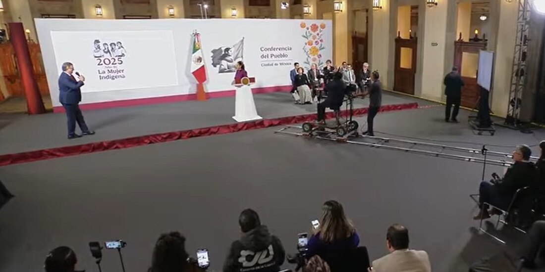 Marcelo Ebrard este miércoles en Palacio Nacional.