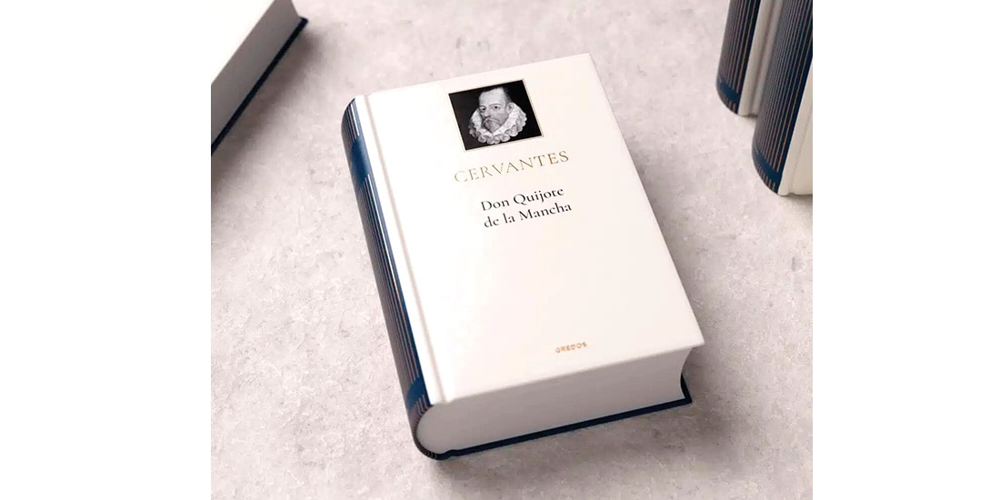 El libro Don Quijote de la Mancha, de Miguel de Cervantes.