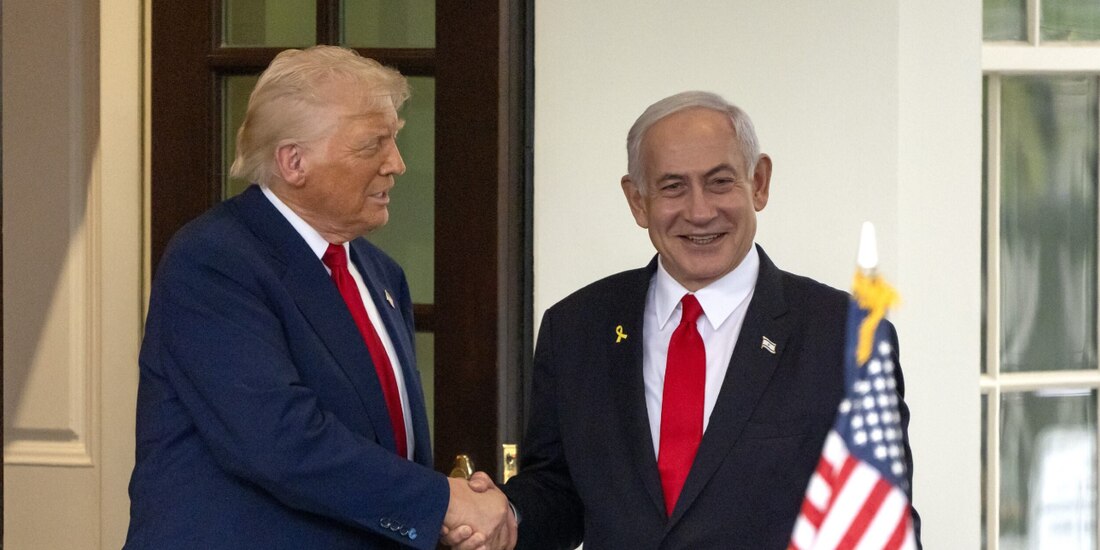 En imagen de archivo, el presidente de EU, Donald Trump, y el primer ministro de Israel, Benjamin Netanyahu