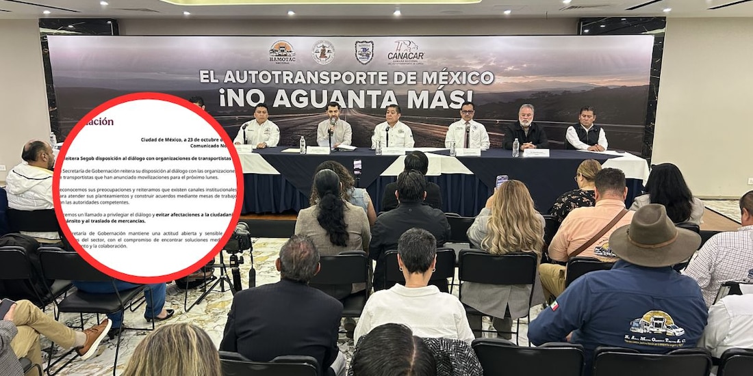 Transportistas anuncian paro indefinido y Segob responde