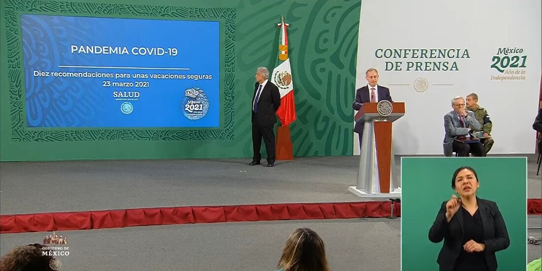 Hugo López-Gatell presentó en la "mañanera" el decálogo de prevención.