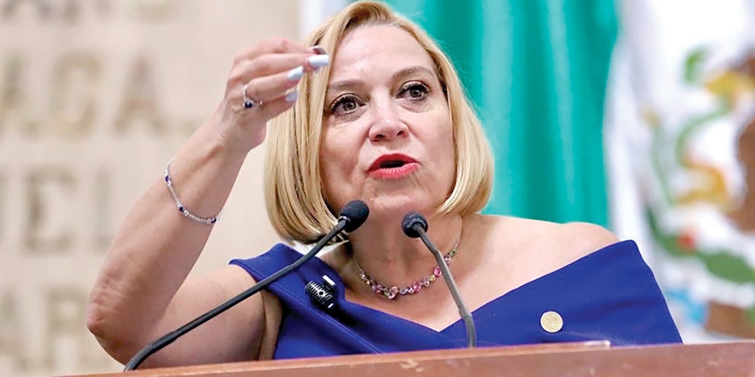 Olivia garza durante una sesión en el Congreso capitalino, en mayo pasado.