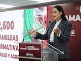 La presidenta nacional de Morena, Ariadna Montiel Reyes